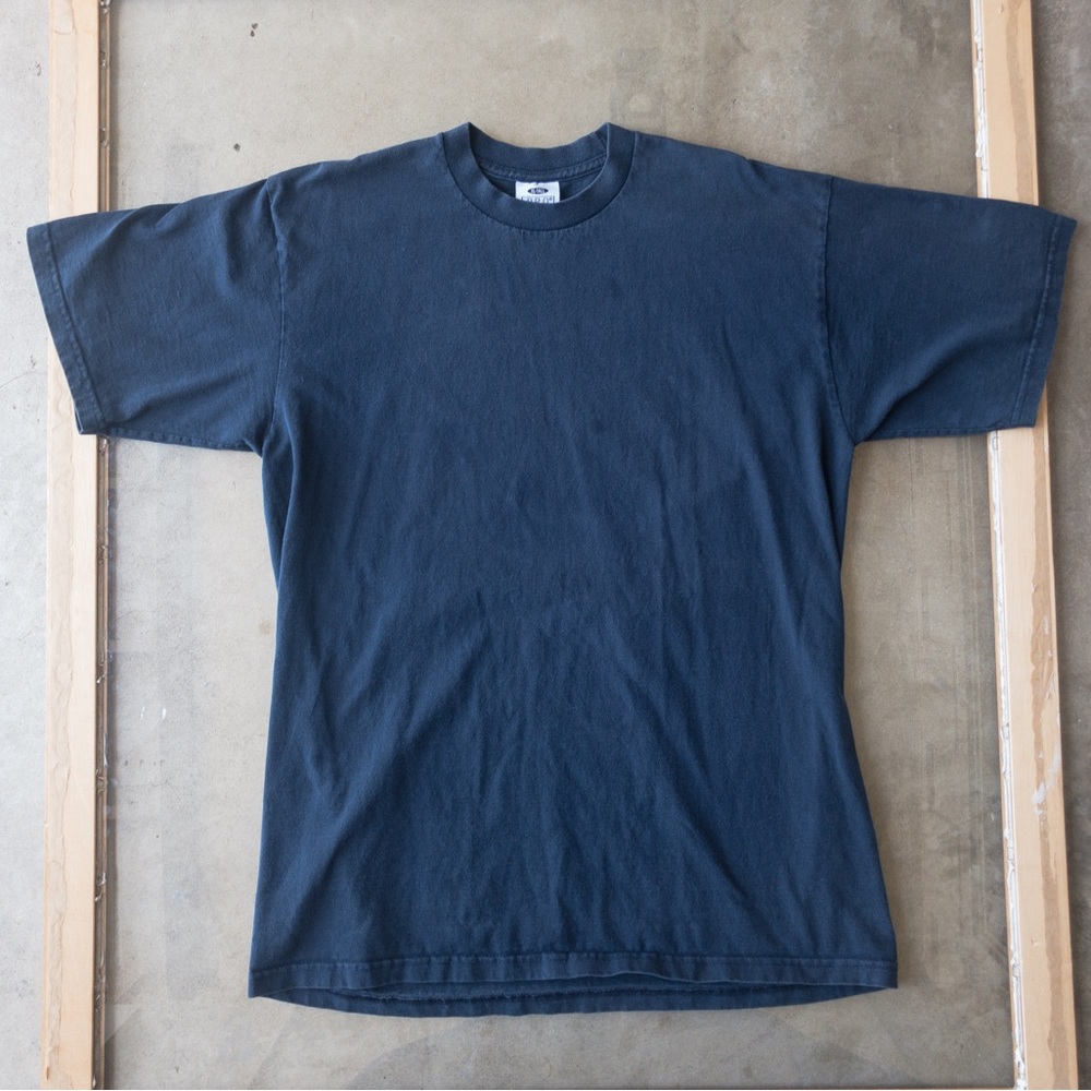 Navy Blue Pro Club Heavyweight Crewneck T-Shirt X-Large Tall